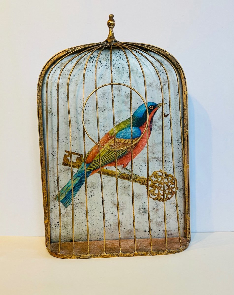 Caged Bird In The Style Of Maison Jensen 